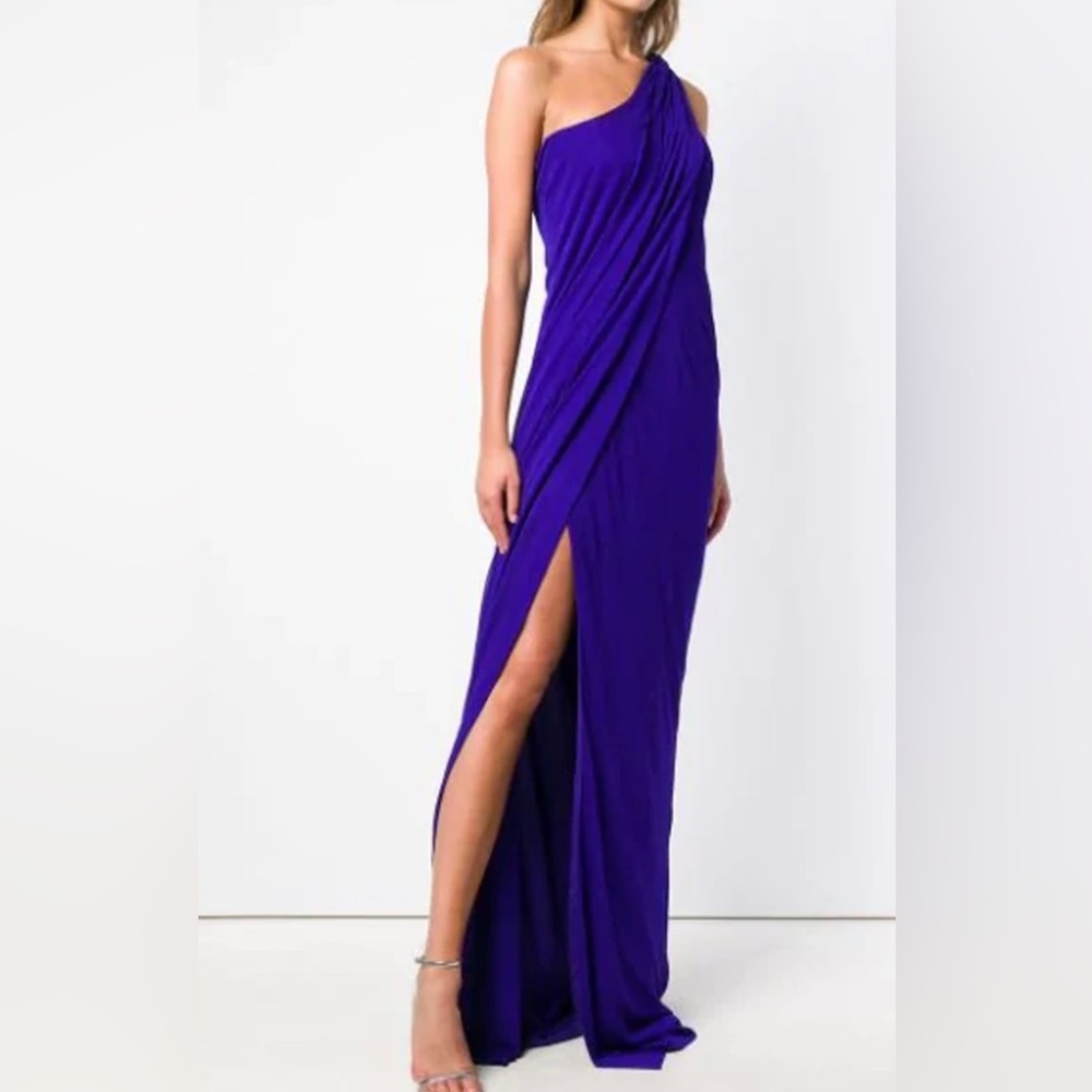 Tom Ford one shoulder pleated dress
